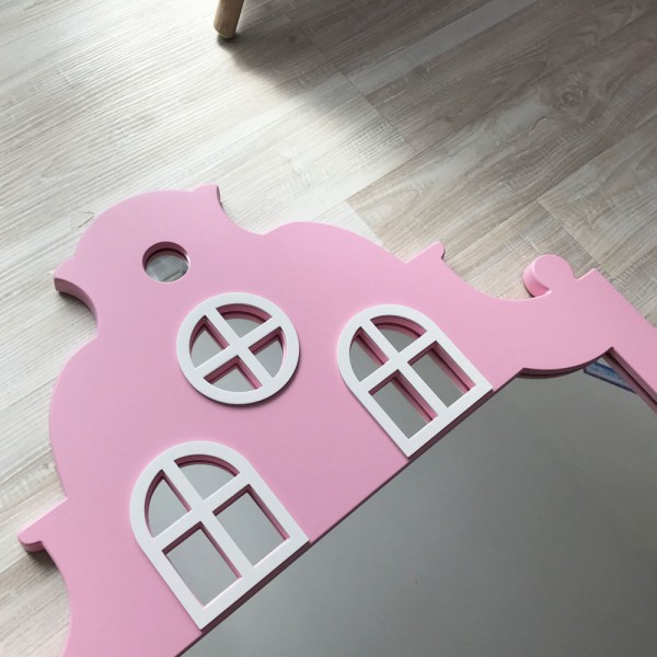 Детское зеркало Pink House Домик розовое 116 х 57 см