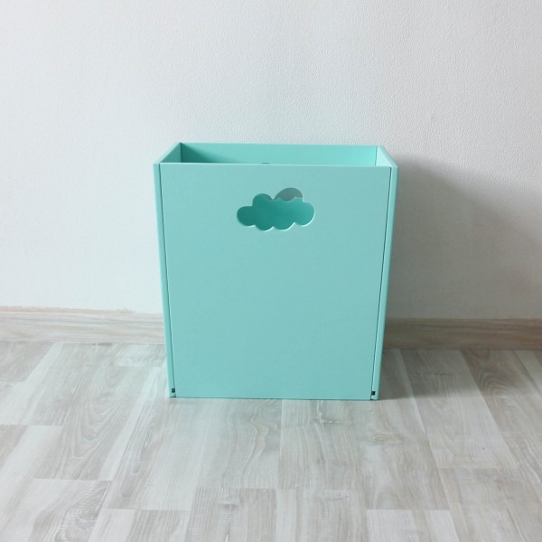 Ящик для хранения детских вещей и игрушек бирюзовый с облачком